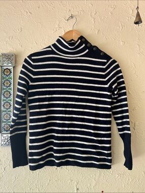JCrew Striped Wool Sweater 🇫🇷 size Small